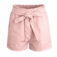 thumbnail image 2 of Lullu Girls High Waist Shorts Summer Casual Loose Shorts with Belt Pockets, Sizes 4-14, 2 of 7