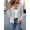 White, variant on Women's Open Front Boucle Blazer, Lapel Long Sleeve Casual Business Jacket