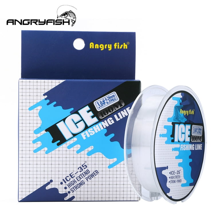 RONSHIN 100M Ice Fishing Line Monofilament Super Strong Nylon Line for  Winter Ice Lake 