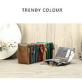 thumbnail image 6 of Contact's Small Women Wallet Genuine Leather Bifold Purse RFID Blocking Card Holder,Brown, 6 of 8