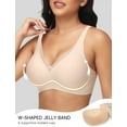 thumbnail image 3 of Womens Push Up Wireless Bras V Mesh Comfortable Bralette Supportive Tshirt Bra No Underwire Seamless Everyday Bras, 3 of 6