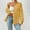 Yellow, variant on AXXD Basic Summer Tops for Women 2024 2024 Trendy Casual Long Sleeve Pocket Turndown Collar Button Shirt Tops