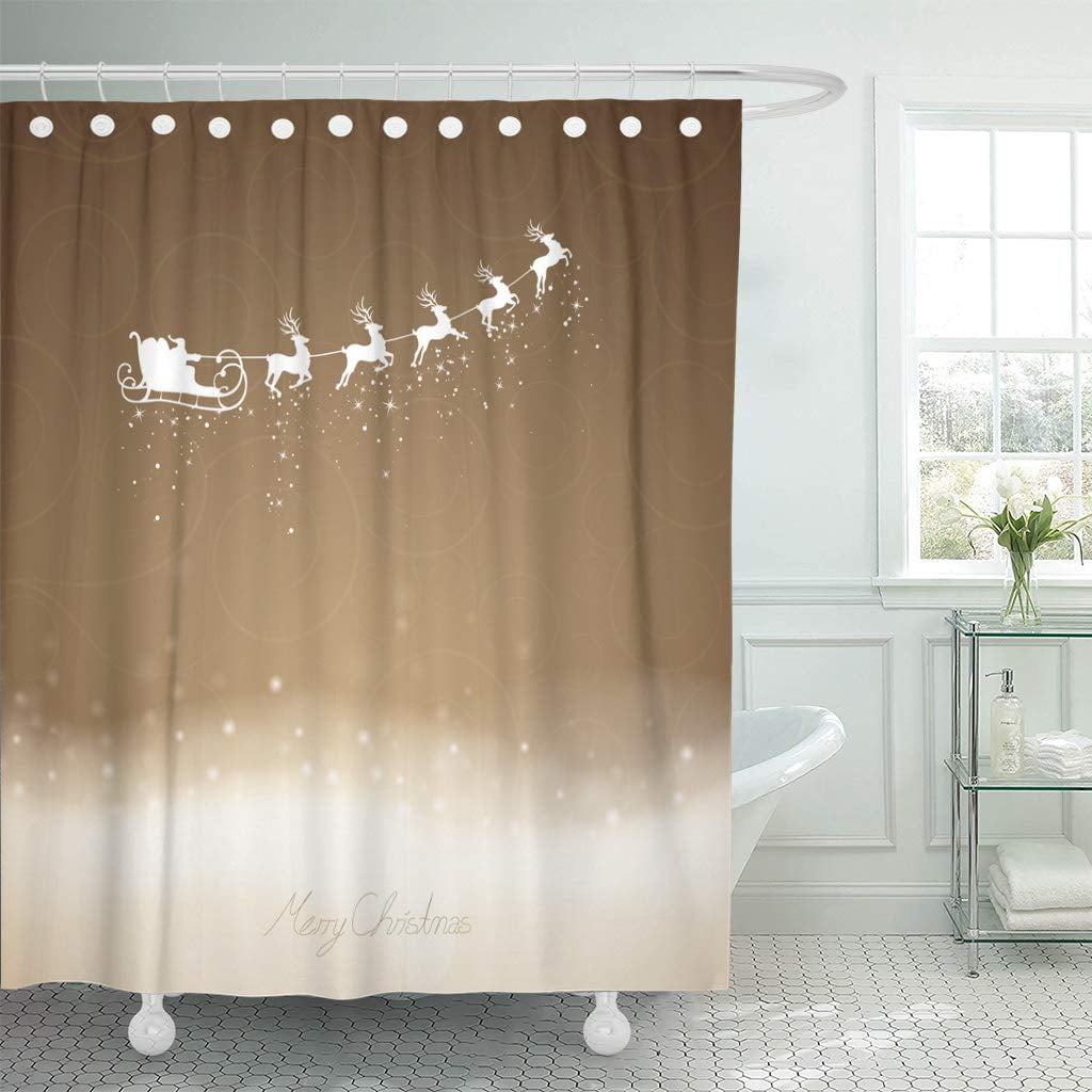 KSADK Santa of Elegant Christmas Claus Reindeer Flying Sleigh Deer