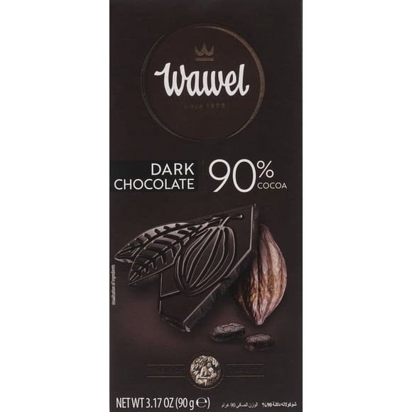 Chocolat Noir Supérieur Wawel 90 %, 90 g
