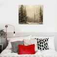 thumbnail image 5 of Nawypu  Winter pine Christmas canvas wall art abstract winter forest landscape aesthetic poster nature wilderness northern print vintage country landscape suitable for living room, 5 of 5