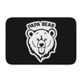 thumbnail image 1 of Alfombra de baño súper suave y antideslizante de Papa Bear para baño, cocina, dormitorio, hogar, alfombra de piso de 15,75 x 23,62 pulgadas, 1 of 6