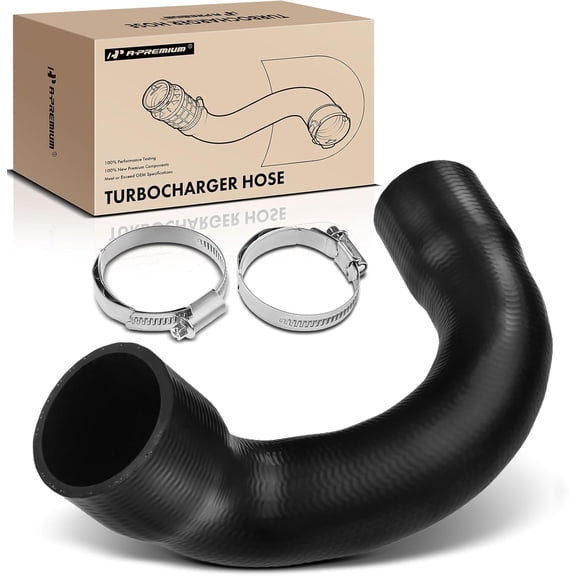A-Premium Turbocharger Intercooler Hose Compatible with Volvo XC90, 2003 2004 2005 2006, L5 2.5L Turbocharged, with 2 Clamps
