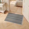 thumbnail image 2 of ODIKA 2'x3' Ultra-Soft Accent Mat, Striped Vertical Bands Balanced Symmetry Crisp Border Repeating None Washable, Bare feet friendly, Easy Care Indoor rug for Bedside, Footrest, 2 of 7