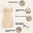 thumbnail image 4 of Women's Dress Full Slip Bodysuit Lingerie Body Shaper With Built-in Bra Tops Smooth Back, 4 of 5