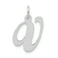 thumbnail image 1 of Designer 14K White Gold Medium Fancy Script Initial V Char (Length=20) (Width=14 To 21) Made In United States, 1 of 3