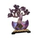thumbnail image 1 of Estatua de árbol del dinero, figura decorativa, decoración creativa de Feng Shui, adorno de mesa. Púrpura, 1 of 9