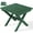 Green, variant on SERWALL Outdoor Small Folding Side Table, HDPE All Weather Adirondack End Table, No Assembly Required, Gray