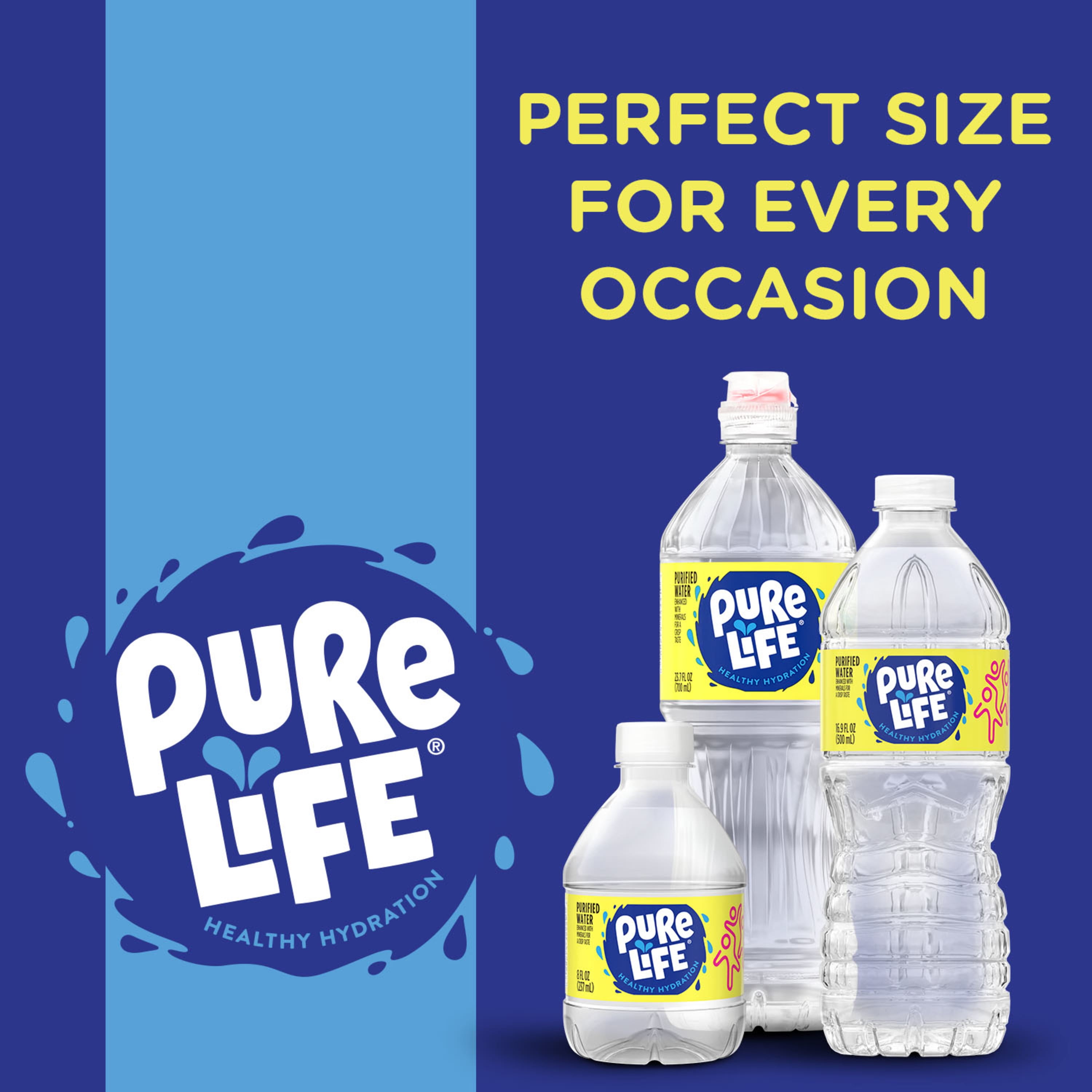 Pure Life Purified Water, 20 Fl Oz, Plastic Bottled Water (24 Pack) - 3