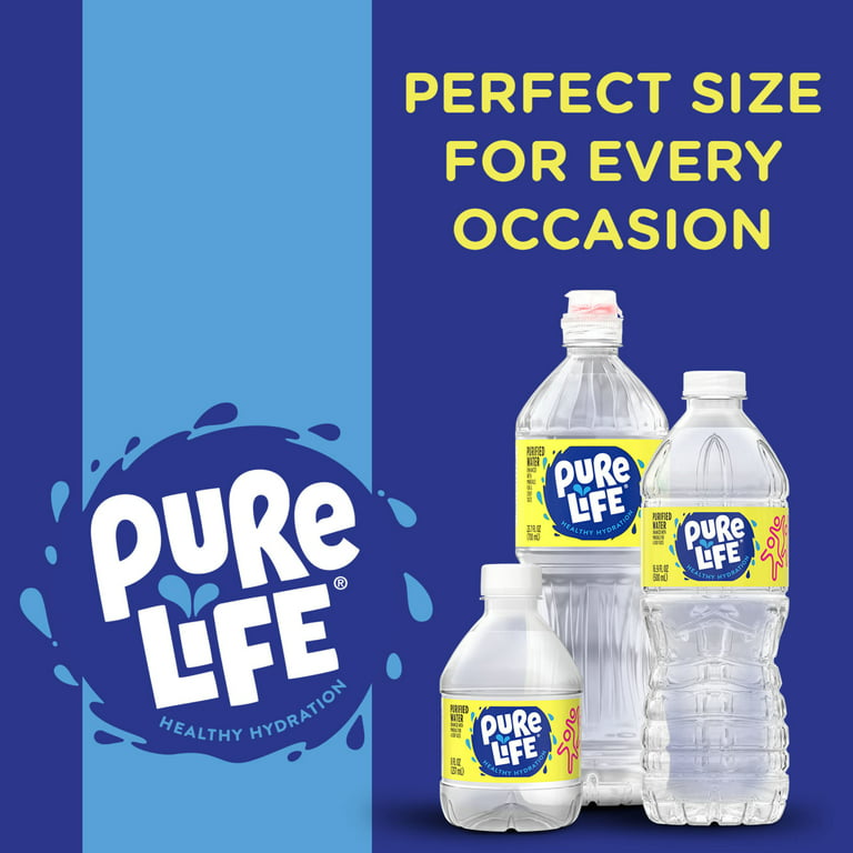 Pure Life Purified Water - 24 pack, 20 fl oz bottles