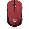 thumbnail image 4 of Adesso iMouse S80 2.4Ghz Fabric Wireless Red Fabric Mini Optical Mouse, 5-Button Red, 4 of 8