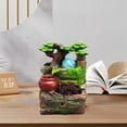 thumbnail image 3 of Fuente de con giratorio, cascada con , relajación decorativa, meditación , artesanía, adorno para decoración para hogar, spa, I Soledad Fuente de la mesa, 3 of 8