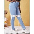 thumbnail image 3 of Jeans Talla Extra Extraíbles y Cordones Rosegal  Vaqueros de talla grande, 3 of 5