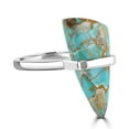 thumbnail image 3 of Gemistry "GG Collection" Wrapped Triangular Gemstone Cabochon High Polish Ring in Sterling Silver, 3 of 3