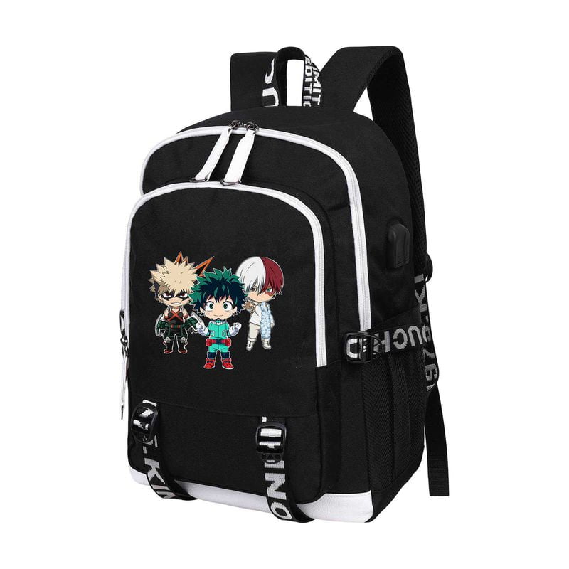 SHIYAO My Hero Academia Bag Backpack with Charging Port Laptop Backpack