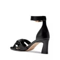 thumbnail image 5 of Cole Haan Adella Braid Black Leather Ankle Strap Open Toe Block Heeled Sandals (Black Leather, 10), 5 of 7