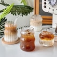 thumbnail image 4 of Glass Drinkware Cold Coffee Cups Latte Coffee Glass Iced Water Bottle Aesthetic Cup Wine Cocktail Glass Cups, 4 of 7