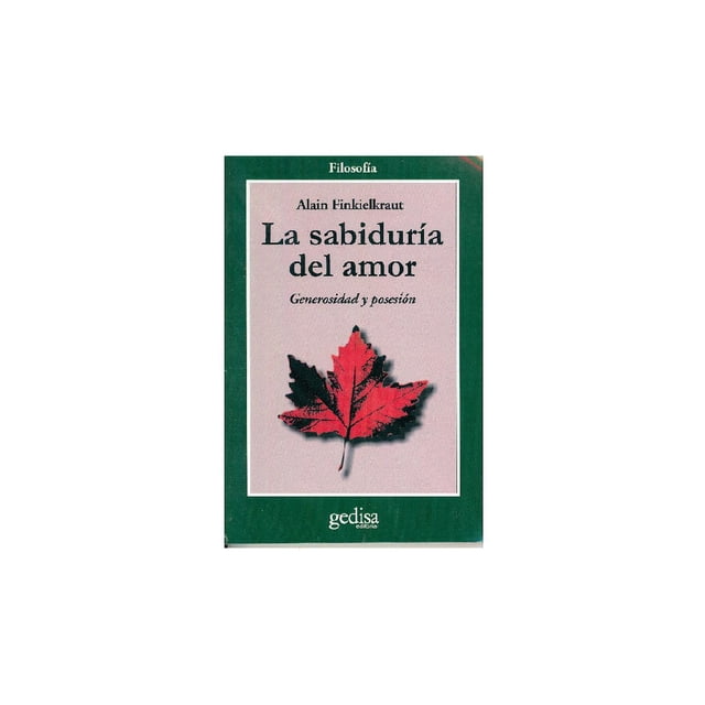La sabiduría del amor Gedisa 9788474322392