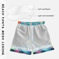 thumbnail image 5 of Colorful Dinosaurs in Jungle Boys' Swim Trunks Board Shorts Beach Pants Bathing Bottoms M, 5 of 8