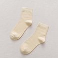 thumbnail image 2 of Yuanlong Womens Crew Socks Plain Soft Knit Stretch Mid Calf Daily Breathable Minimalist Summer Daily Casual Socks, 2 of 3