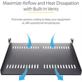 thumbnail image 4 of 1U Server Rack Mount Shelf Vented Cantilever Tray for 19Inch Network Equipment Rack & Cabinet, 4 of 5