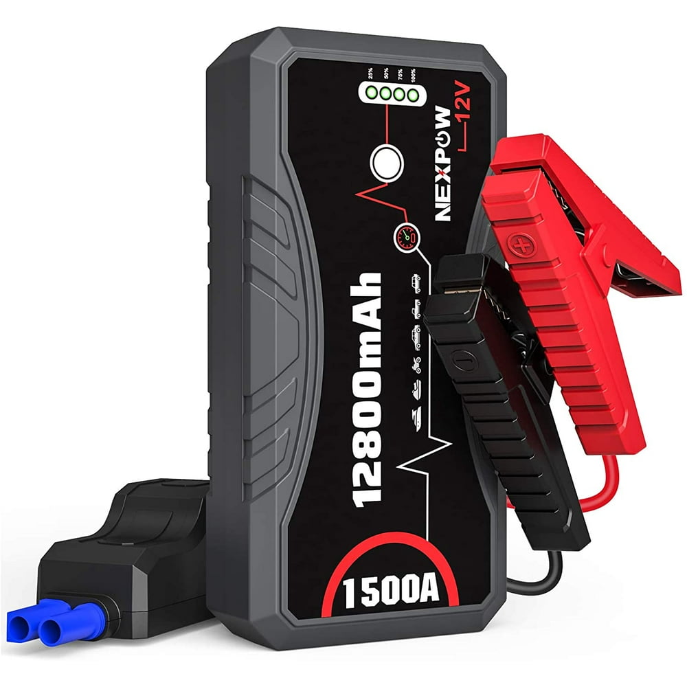 NEXPOW Car Battery Starter Q10S, 1500A Peak 12800mAh 12V Car Jump