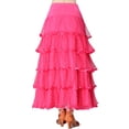 thumbnail image 2 of Whitewed Womens Modern Layered Flare Ballroom Dancing Routines Practice Performance Skirt, 2 of 3