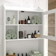 thumbnail image 7 of Over The Toilet Space Saver Organization Wood Storage Cabinet for Home, Bathroom,White, 7 of 7