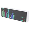 thumbnail image 1 of LED Music Spectrum Display, 7 Colors Voice Sensor 1624 Segment Rhythm Music Spectrum Display 20 Dynamic Multifunctional with Clock for Entertainment, 1 of 7