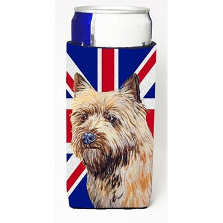 

Cairn Terrier With English Union Jack British Flag Michelob Ultra bottle sleeves For Slim Cans - 12 Oz.