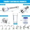 thumbnail image 2 of Purificador de agua, Filtro de agua para llave, Filtro de montaje de llave giratorio de 360 grados con 25 Elementos Filtrantes, 2 Modo de Flujo de Agua (Combinación de Elementos Filtrantes), 2 of 4
