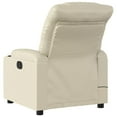 thumbnail image 2 of vidaXL Massage Recliner Chair Cream Faux Leather, 2 of 5