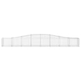 thumbnail image 2 of vidaXL Arched Gabion Baskets 3 pcs 400x50x40/60 cm Galvanised Iron, 2 of 4