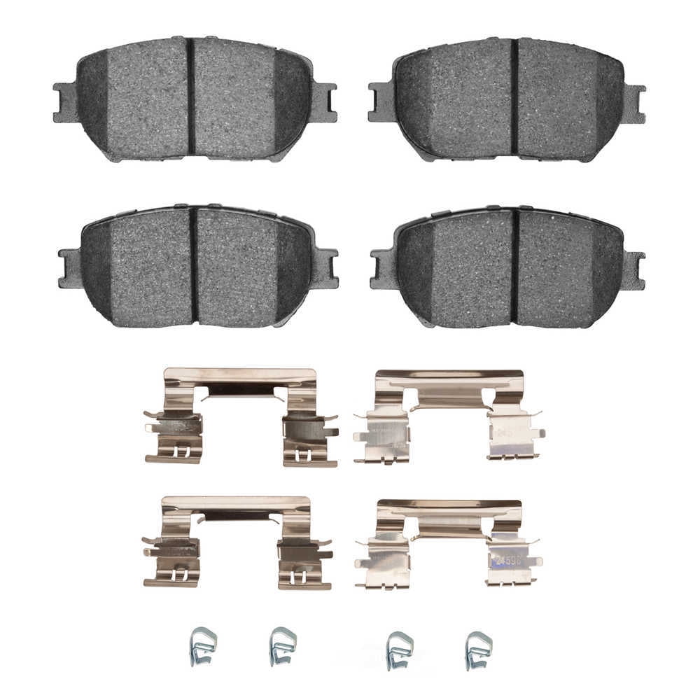 Dynamic Friction Company 1551-0908-02 DFC 5000 Advanced Brake Pads - Ceramic and Hardware Kit - OE