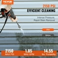thumbnail image 4 of Cordless Drill Electric Pressure Washer, 2150-PSI 1.85-GPM, Foam Cannon High-Pressure with 5 Different Nozzle, 20ft Hose/35ft Cord Lightweight Washer, Portable Cleans Cars/Fences/Patios/Furniture/Flo, 4 of 9