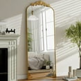 thumbnail image 3 of Lumora 64.1"x21" Arched Full Length Mirror Vintage Floor Mirror with Carved Frame,Gold, 3 of 6
