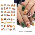 thumbnail image 4 of Pegatinas para decoración de uñas de otoño, pegatinas de agua para decoración de uñas de otoño, suministros para uñas, pegatinas de diseño de calabaza de pavo y hojas de arce, 12 Uds. JAMW Sencillez, 4 of 5