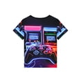 thumbnail image 5 of QEFJNO 3-12Y Kid Boys Video Game Pajamas Little Big Boys Sleepwear Short Sleeves and Pants 2 Pieces Summer Pjs Set, 5 of 13
