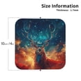 thumbnail image 2 of KLL Drink Coasters Set Square of 4,PU Leather Absorbent Coasters Set Decorative Coffee Cup Coasters Housewarming Gift for Home Decor-Celestial Stag Cosmic Glow, 2 of 5