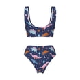thumbnail image 5 of Daiia Dinosaur Women's Bikini Set Two Piece Swimsuit High Waisted Bikini Adjustable Straps Bikini Perfect for Beach, Pool, and Summer Vacation-XX-Large, 5 of 9