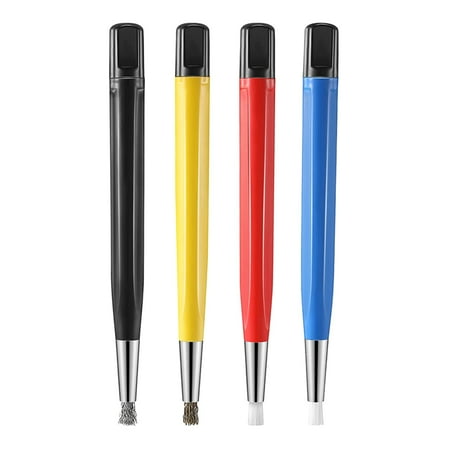 

HESITONE Fiber / Brass /Steel /Nylon Brush Pen Shape Watch Parts Polishing Cleaning Tool