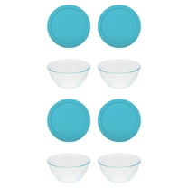Pyrex 7403 10 Cup Sculpted Glass Mixing Bowl and 7403-PC Thistle Purple ...