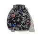 thumbnail image 4 of Chaqueta de algodón con capucha con diseño de graffiti Chaqueta de algodón Chaqueta de algodón cálida con capucha Top, 4 of 5