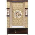 thumbnail image 1 of Wooden Temple With LED Lights For Home And Office / Designer Puja Mandir / Mandapam / Wall Hanging And Table Top Mandir Temple, 1 of 8