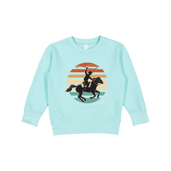 Inktastic Rodeo Team Roping Cowboy Toddler Sweatshirt