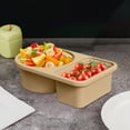 thumbnail image 2 of Taotanxi Reusable Silicone Snack Containers with Lids, Double Compartment Snackle Box Containers, Small Snackle Box for travel, picnics, or office meals, 2 of 6